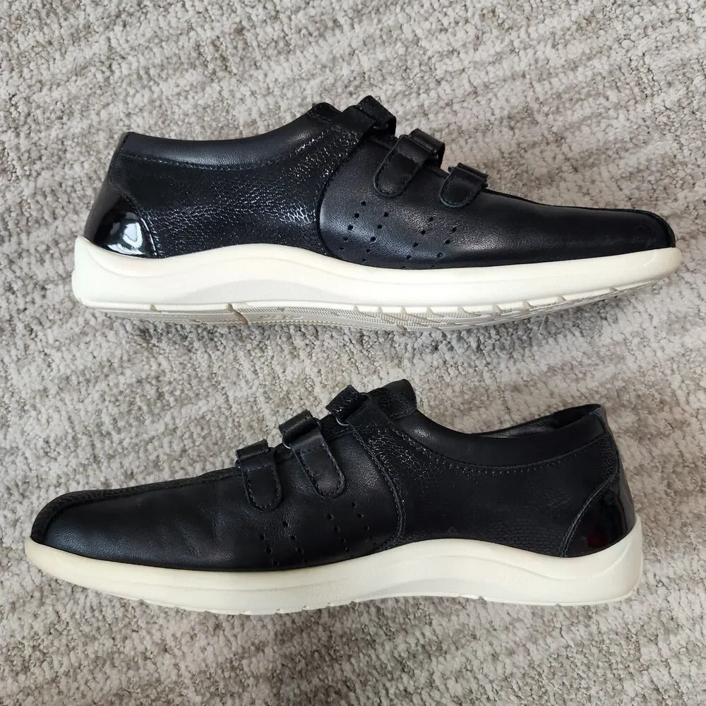 SAS women's Race Time Walking shoes black multi hook loop size 9